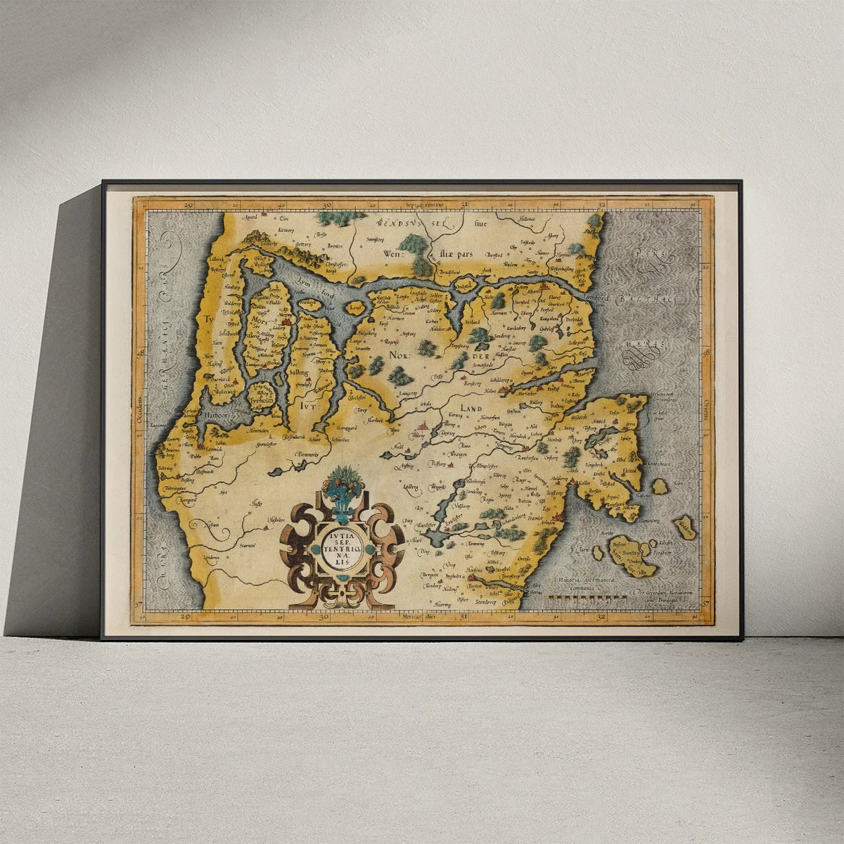 Nord- & Midtjylland 1595 - Gerard Mercator – billede 3