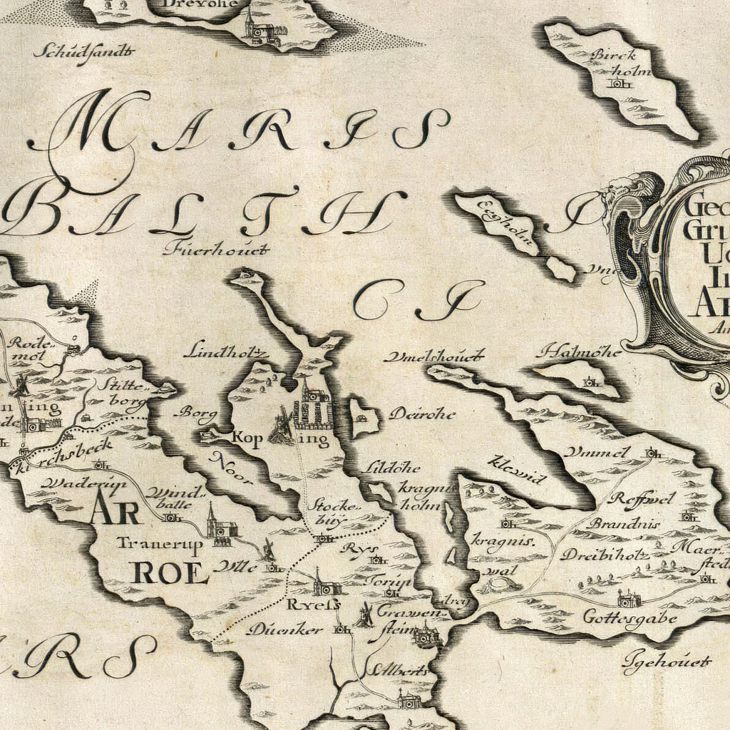 Ærø 1648 - Historisk kort af Johannes Mejer – billede 4