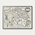 Als og Sundeved 1649 - Historisk kort over Sønderborg Amt - 70×54 cm – billede 1
