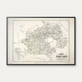 Kort over Sorø Amt 1858 - Plakat – billede 1
