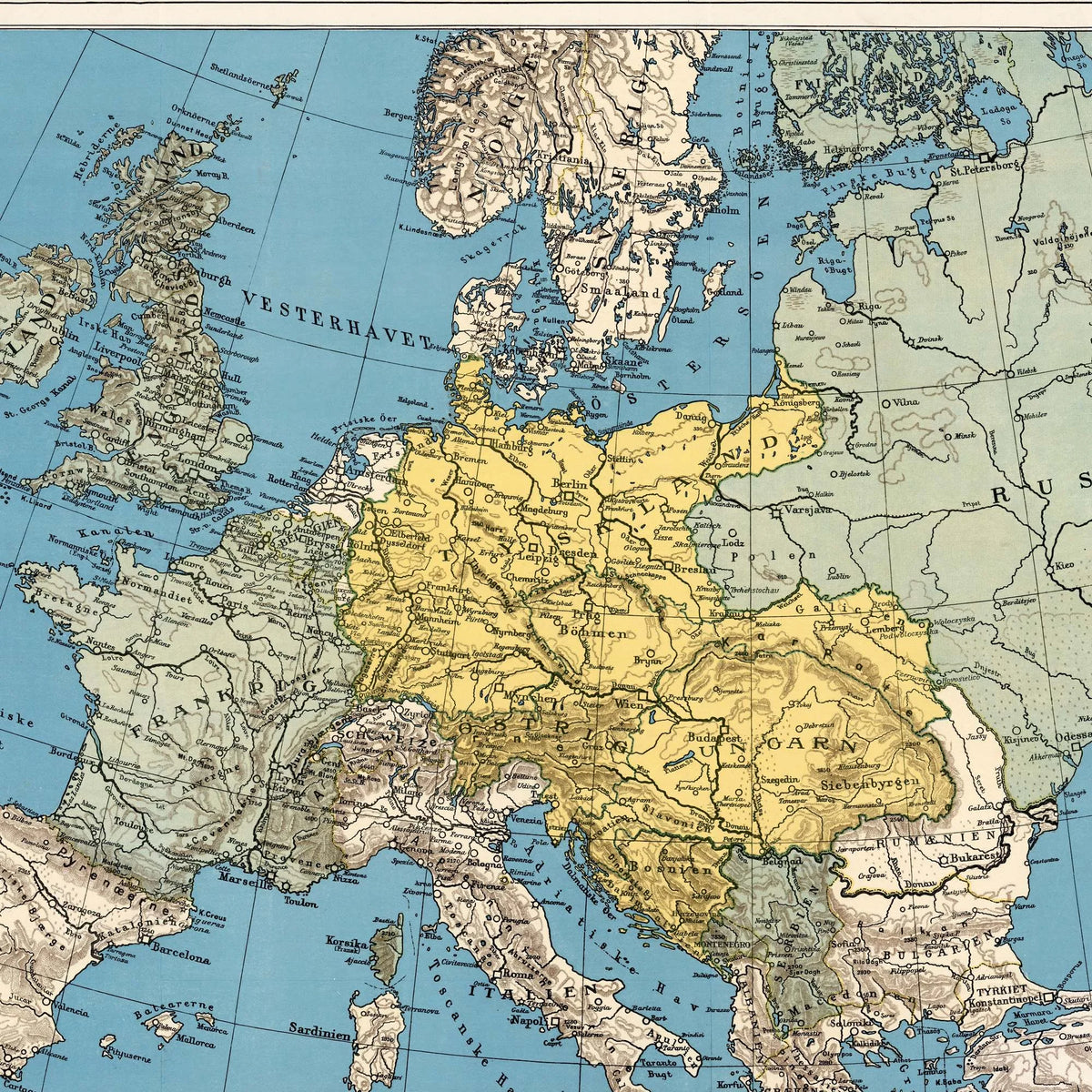 Politikens krigskort 1914 - 1. Verdenskrig – billede 4