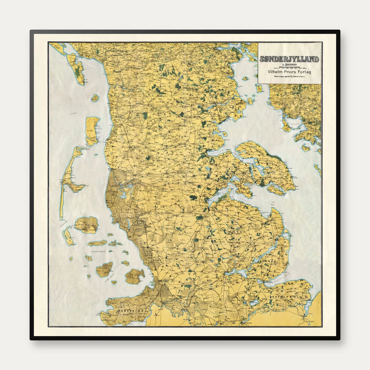 Sønderjylland 1859 - Priors historiske kort – billede 1