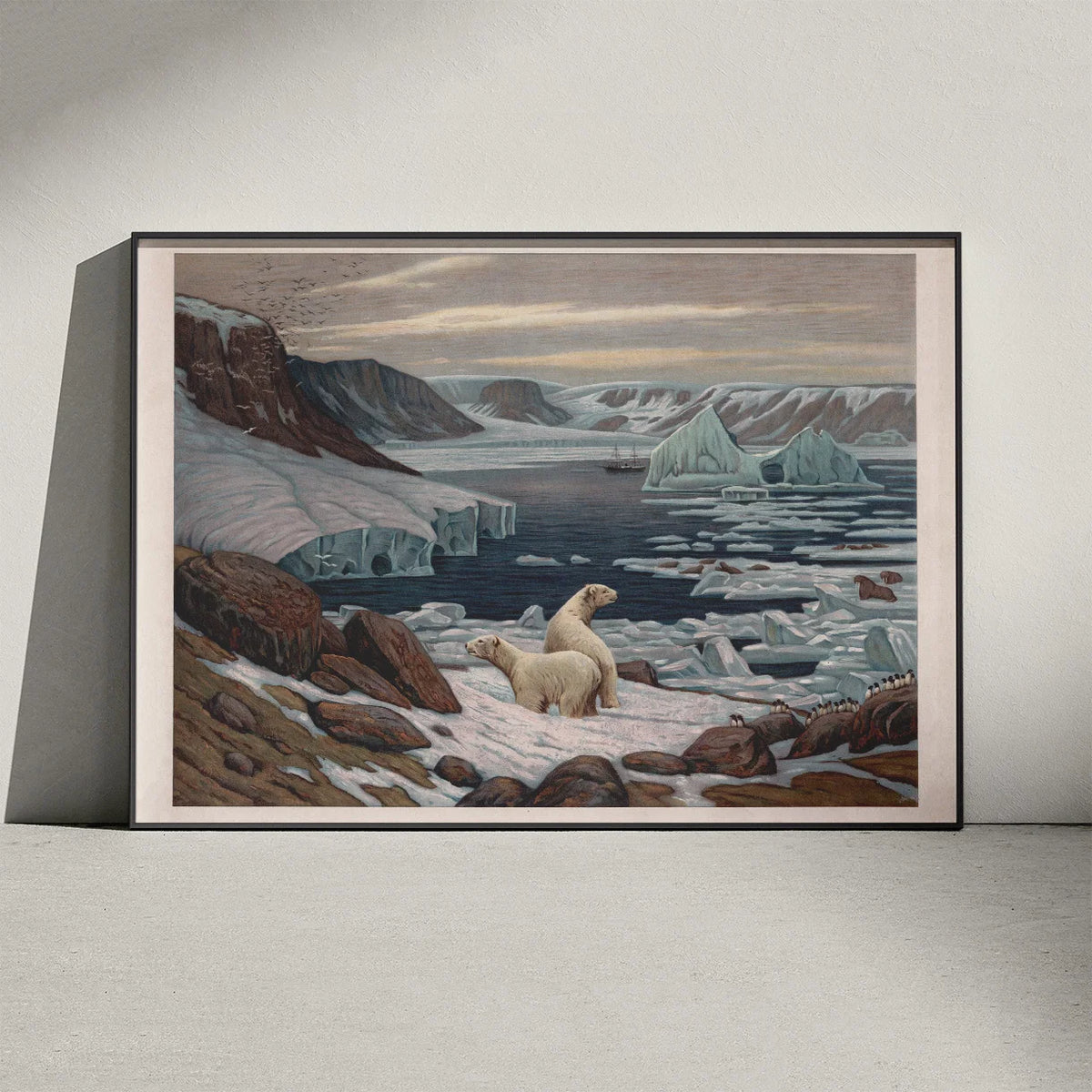 Polarlandskab 1890 - Geografisk anskuelsesbillede – billede 3