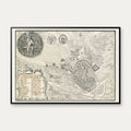 Randers 1755 - Historisk prospekt af Johan Jacob Bruun – billede 1