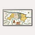 Thy 1750-1767 - Håndtegnet kort over Aalborg Stift - 70×39 cm – billede 1