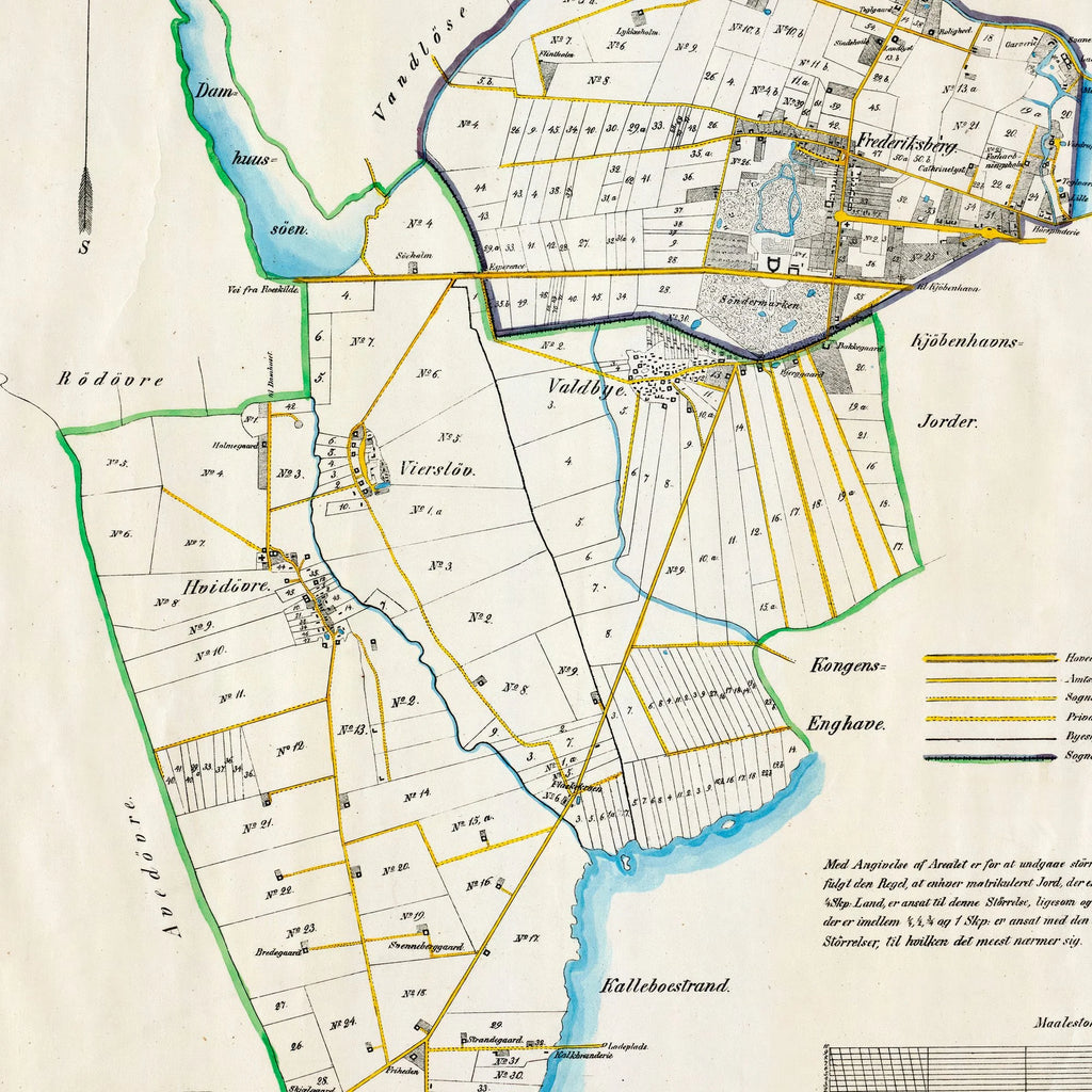 Frederiksberg og Hvidovre 1850 - Historisk sognekort – billede 4