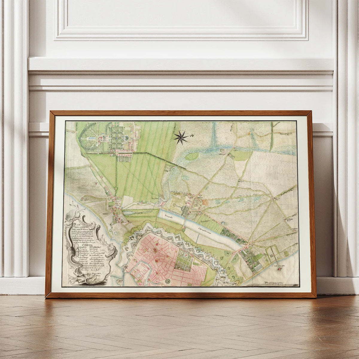København og Frederiksberg Have 1742 - Historisk plan – billede 2