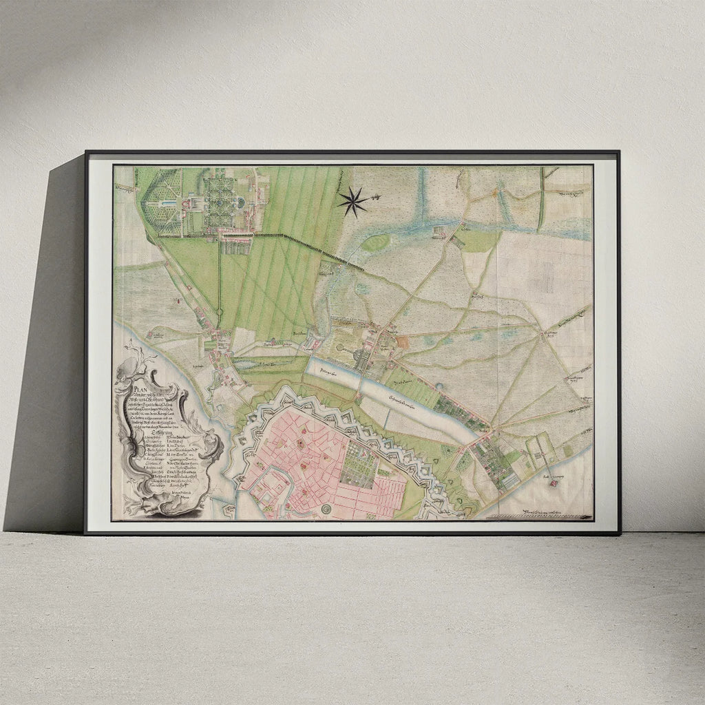 København og Frederiksberg Have 1742 - Historisk plan – billede 3
