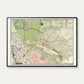 København og Frederiksberg Have 1742 - Historisk plan – billede 1