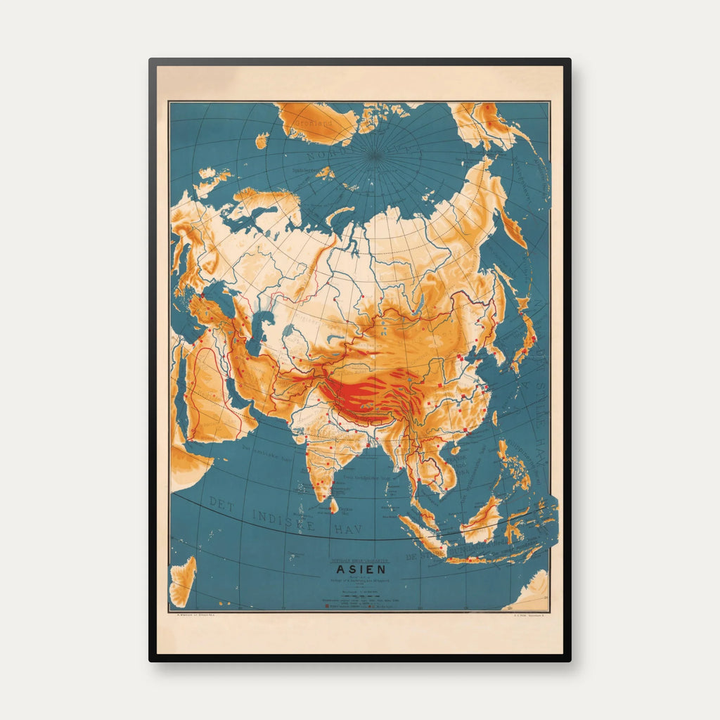 Asien 1905 - Historisk skolekort af Ivar Refsdal – billede 1