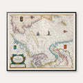 Nordsøen 1685 - Historisk søkort af John Thornton - 65×55 cm – billede 1