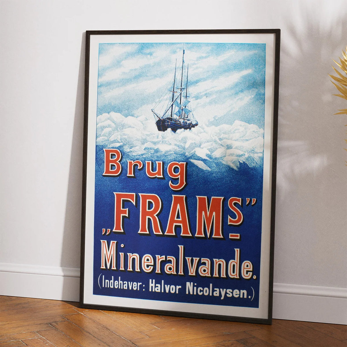 Brug Fram's Mineralvande 1898 - Norsk reklameplakat – billede 2