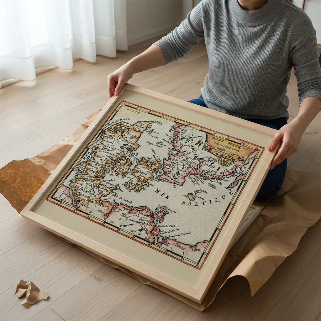 Danmark 1697 - Dane Marq et Sud-Gothlande - Kort – billede 2