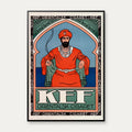KEF orientalsk Cigaret 1924 - Norsk reklameplakat – billede 1