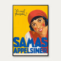 Et smil fra syden 1930 - Reklameplakat for Samas appelsiner – billede 1