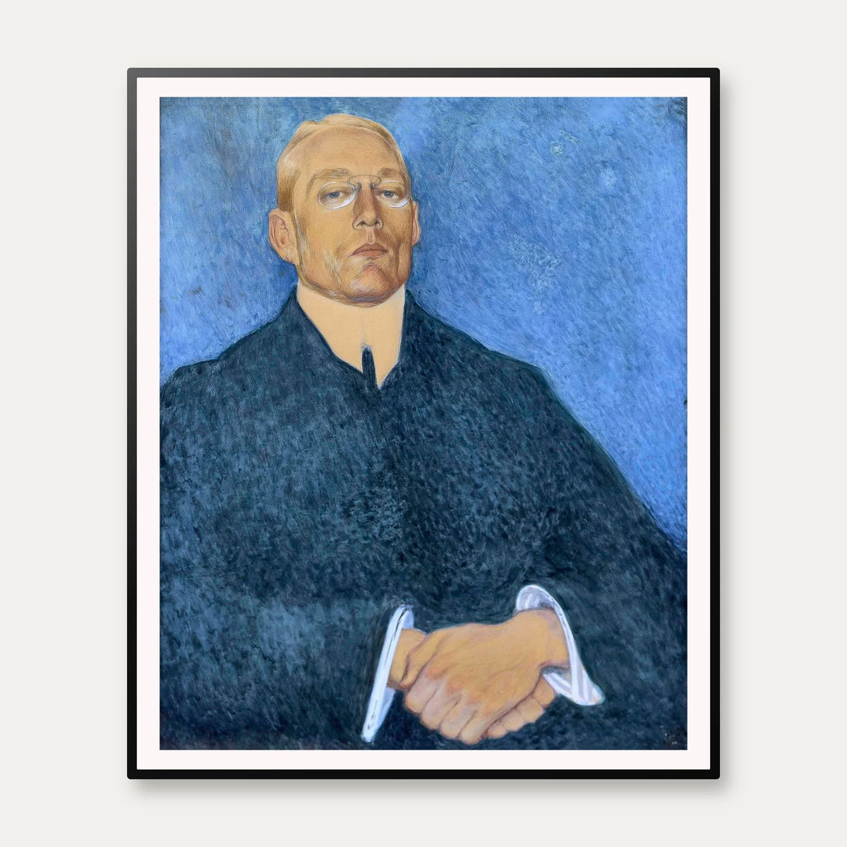 Johannes V. Jensen 1905 - Portræt af Valdemar Andersen - 50×60 cm – billede 1