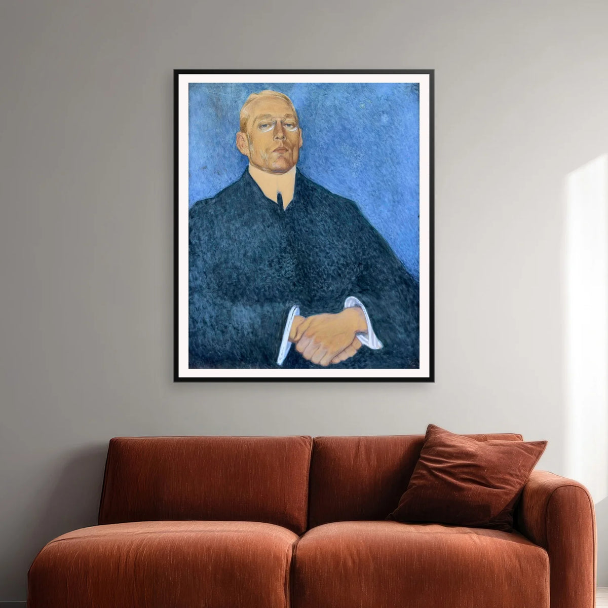 Johannes V. Jensen 1905 - Portræt af Valdemar Andersen - 50×60 cm – billede 2