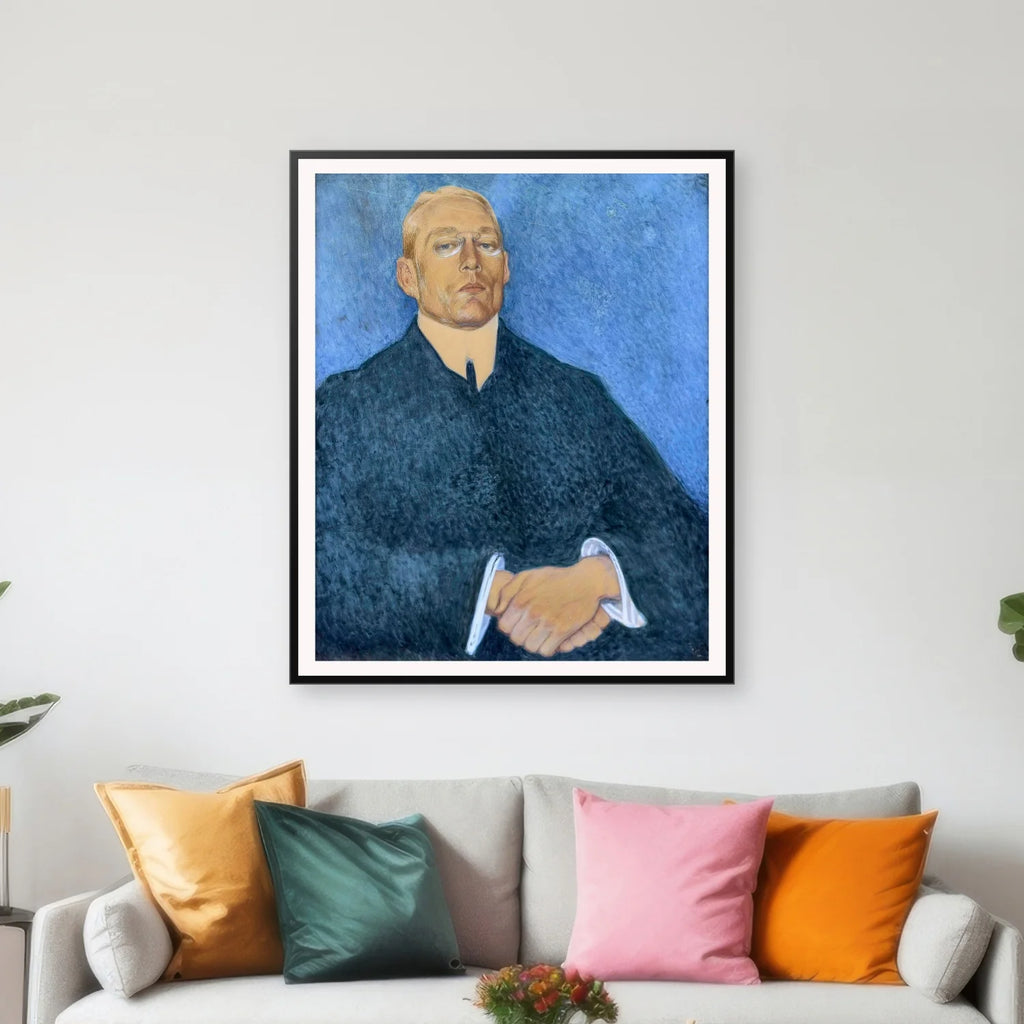 Johannes V. Jensen 1905 - Portræt af Valdemar Andersen - 50×60 cm – billede 3