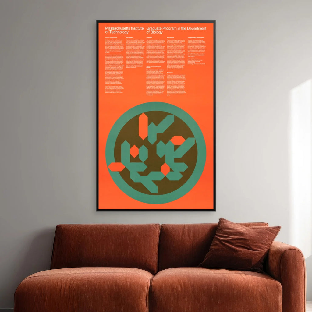 MIT Biology Graduate Program 1967 - Plakat af Dietmar Winkler - 50×80 cm – billede 2