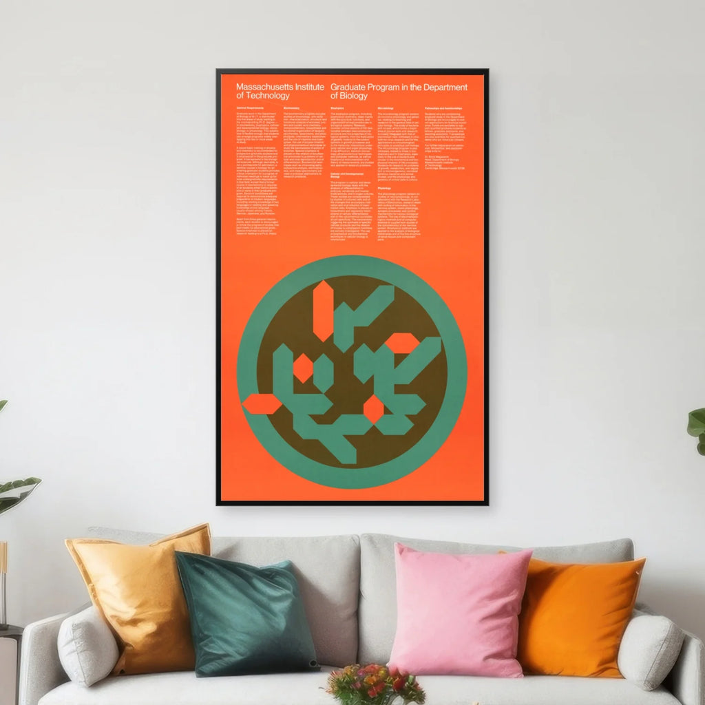 MIT Biology Graduate Program 1967 - Plakat af Dietmar Winkler - 50×80 cm – billede 3