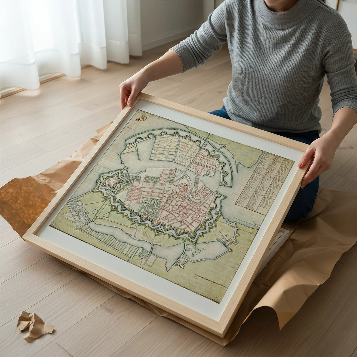 Kort over København ca. 1694 - Håndtegning – billede 2
