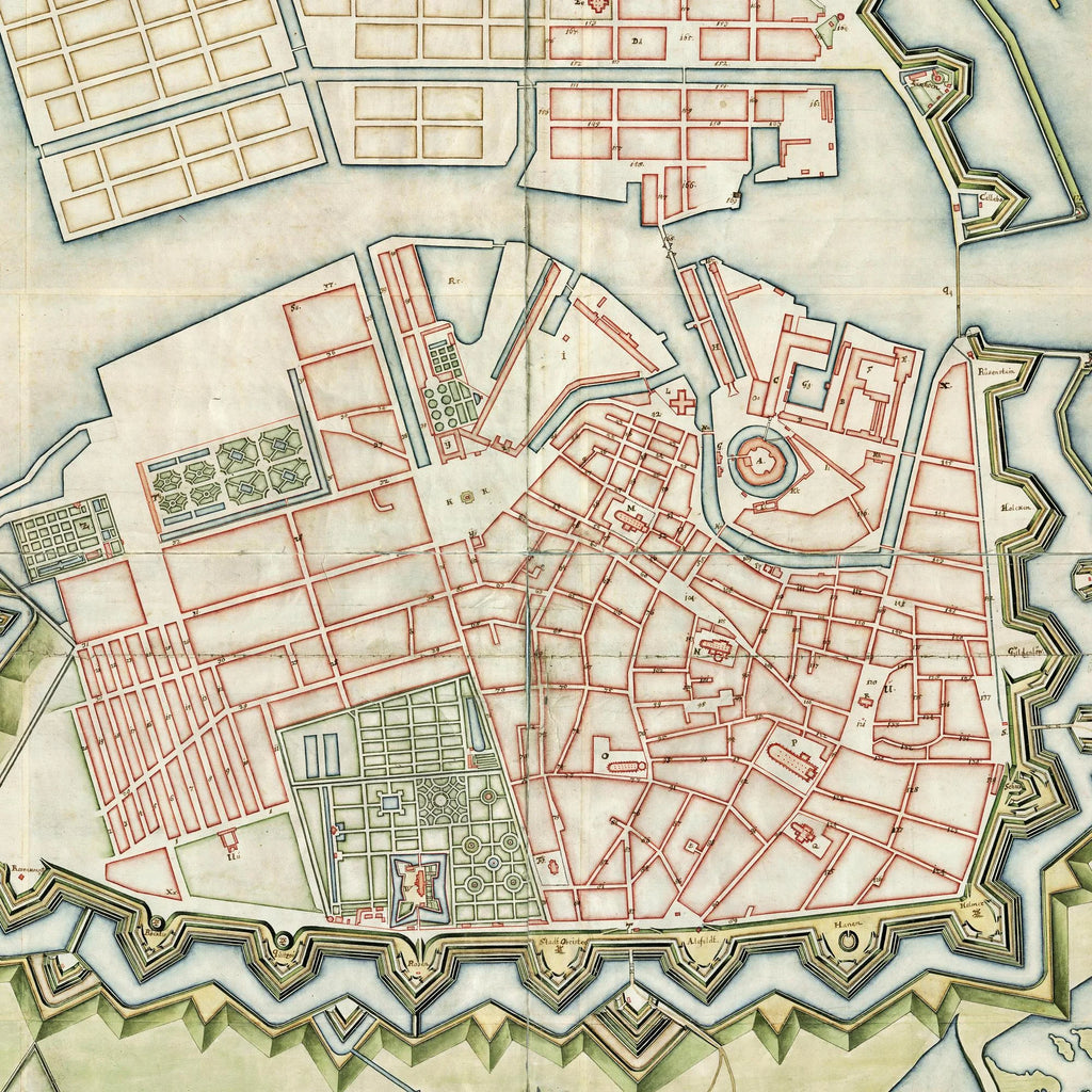Kort over København ca. 1694 - Håndtegning – billede 4