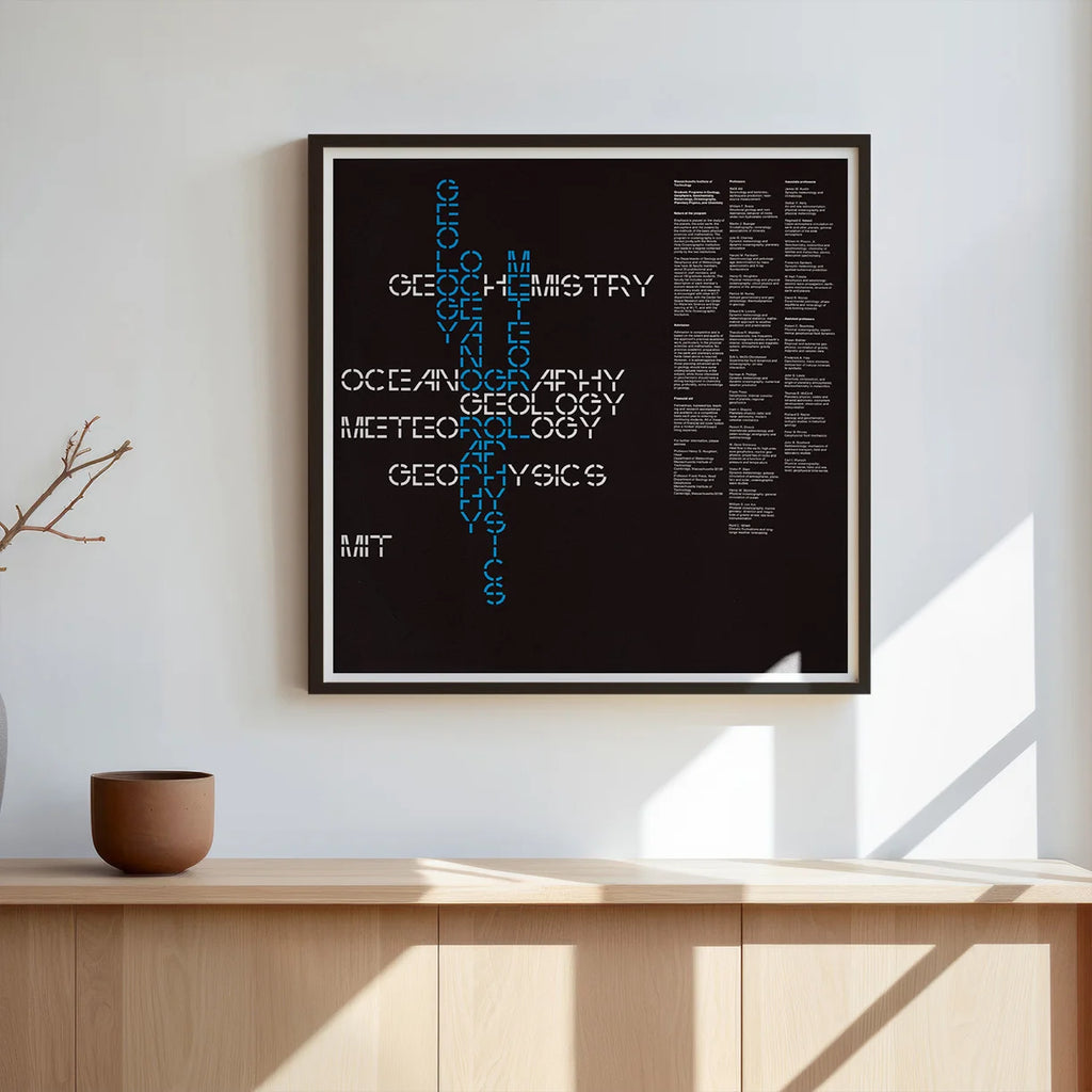 MIT Earth Sciences 1967 - Graduate Program plakat – billede 3