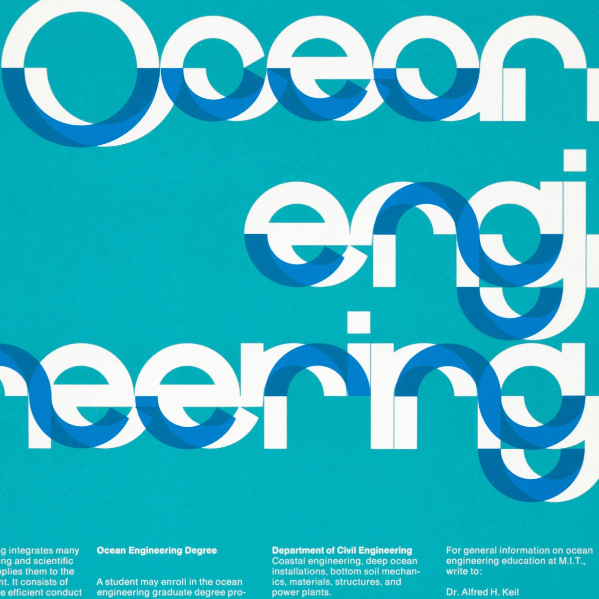MIT Ocean Engineering 1967 - Plakat af Dietmar Winkler - 50×80 cm – billede 4