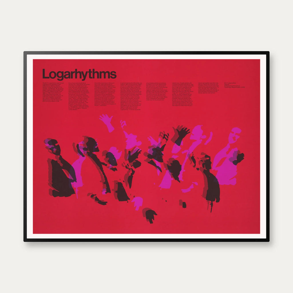 Logarhythms 1967 - Grafisk plakat af Dietmar Winkler - 80×62 cm – billede 1