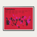 Logarhythms 1967 - Grafisk plakat af Dietmar Winkler - 80×62 cm – billede 1