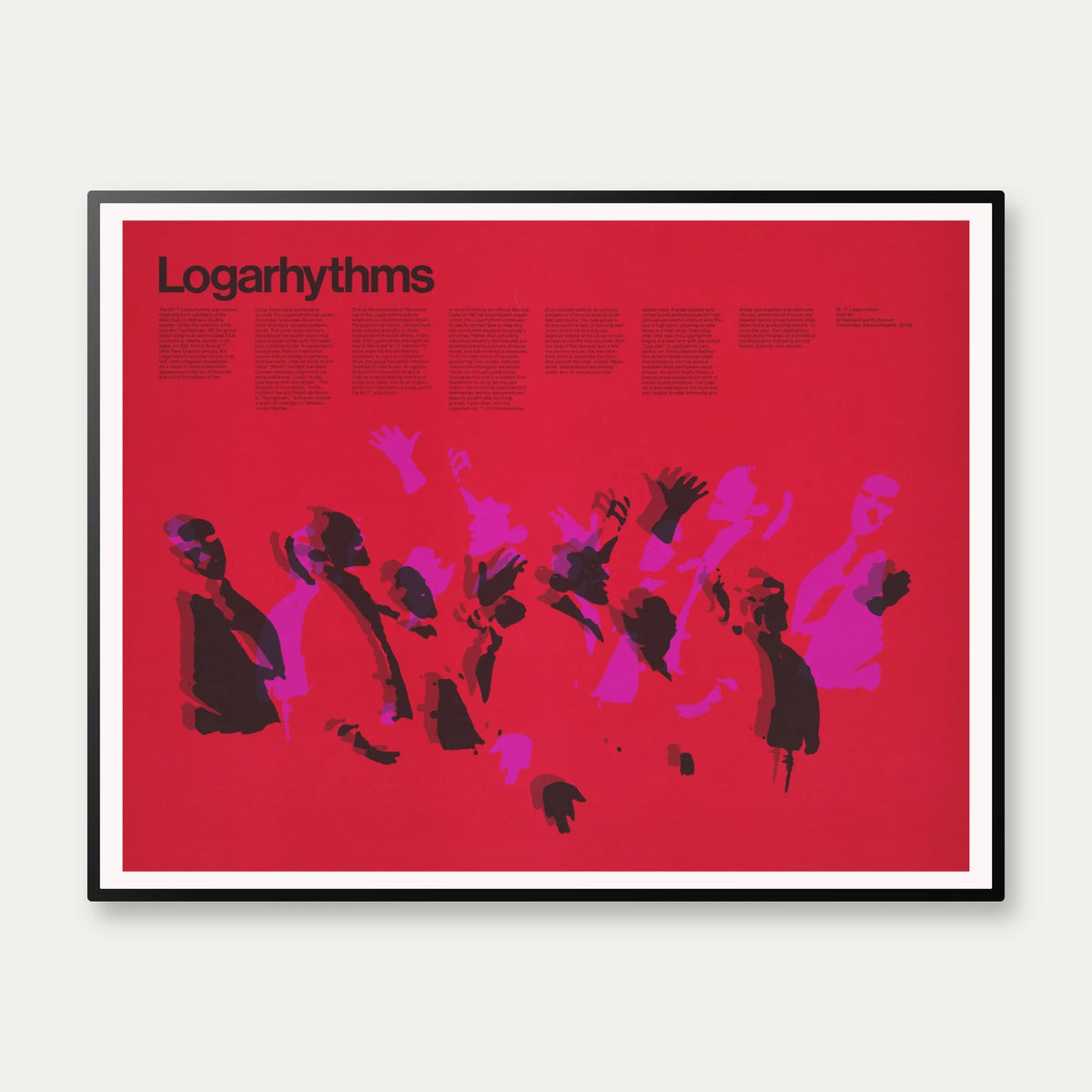 Logarhythms 1967 - Grafisk plakat af Dietmar Winkler - 80×62 cm – billede 1