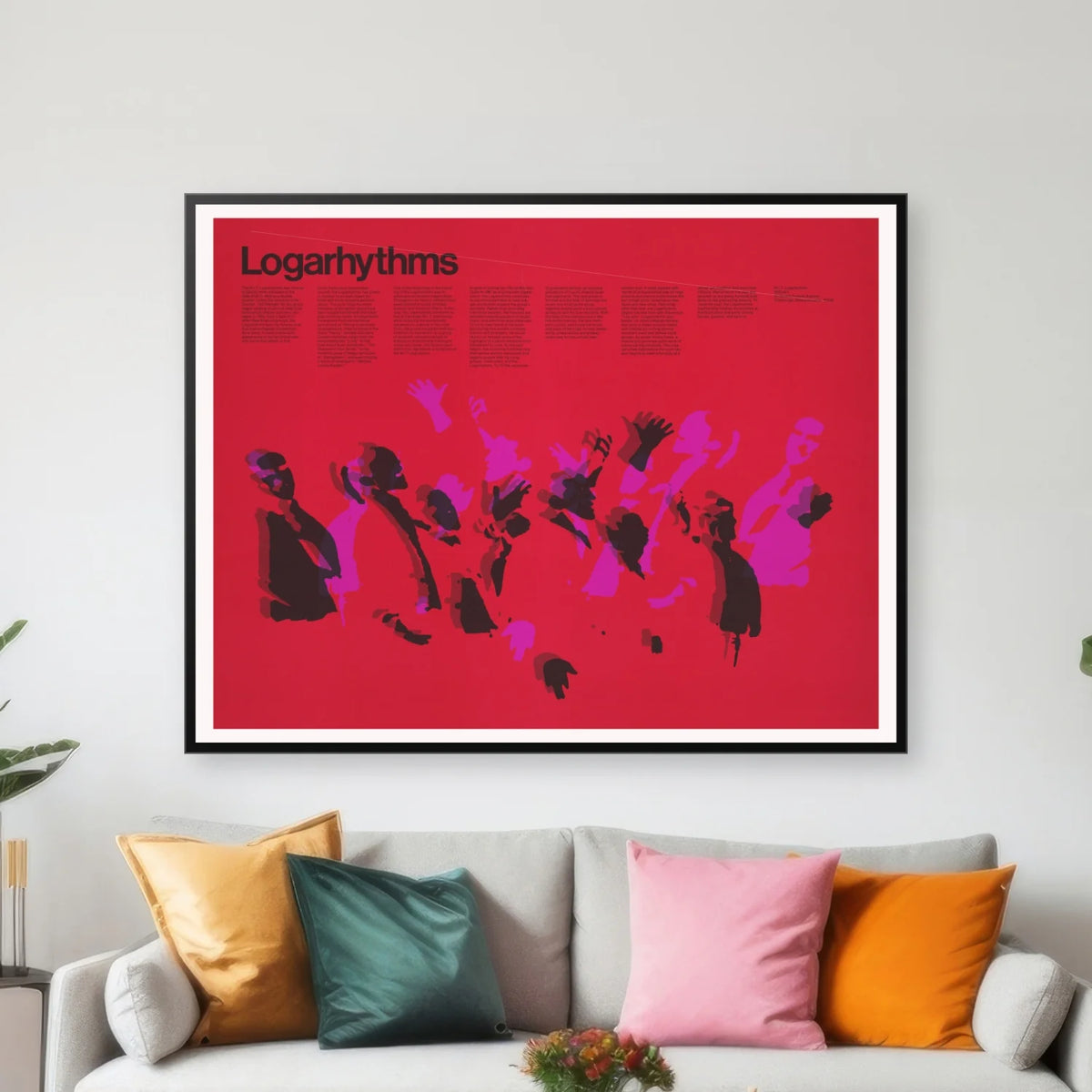 Logarhythms 1967 - Grafisk plakat af Dietmar Winkler - 80×62 cm – billede 3