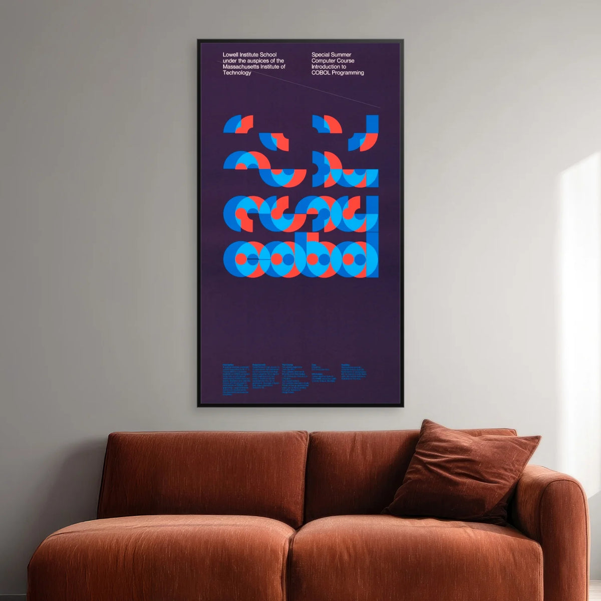 COBOL 1969 - Retro teknologi plakat af Dietmar Winkler - 45×80 cm – billede 2