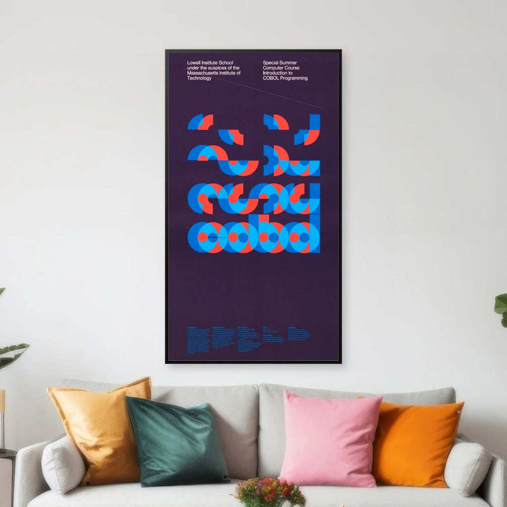COBOL 1969 - Retro teknologi plakat af Dietmar Winkler - 45×80 cm – billede 3
