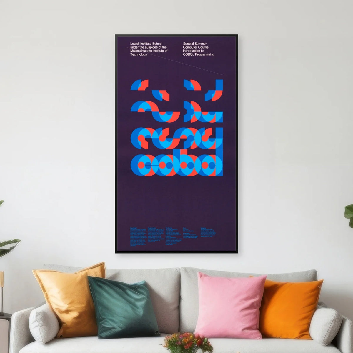 COBOL 1969 - Retro teknologi plakat af Dietmar Winkler - 45×80 cm – billede 3