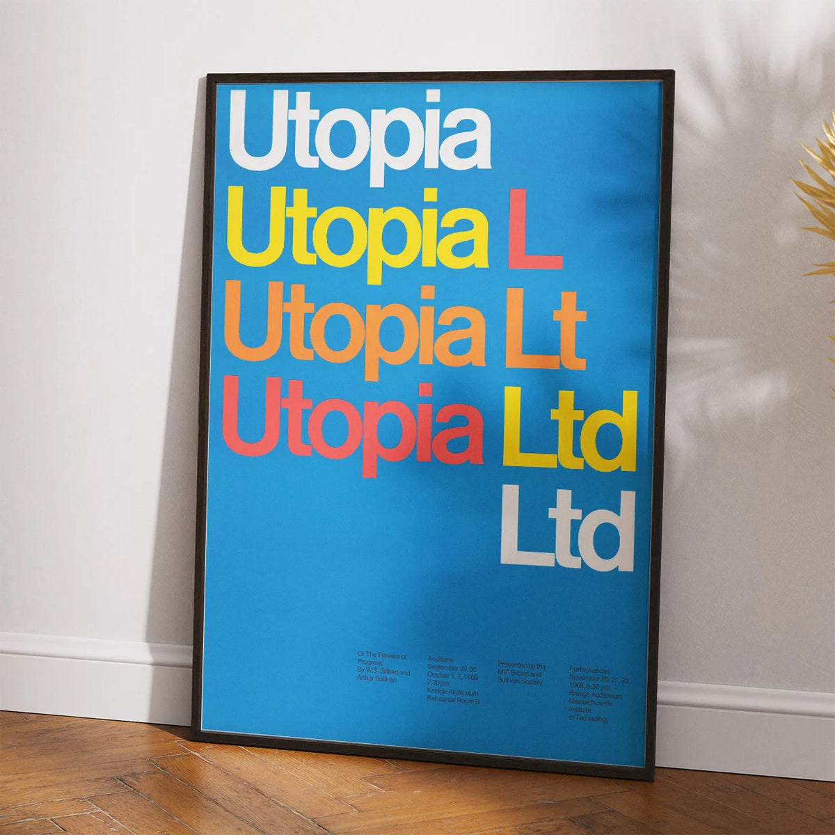 Utopia Ltd. 1969 - Vintage plakat af Dietmar Winkler – billede 2
