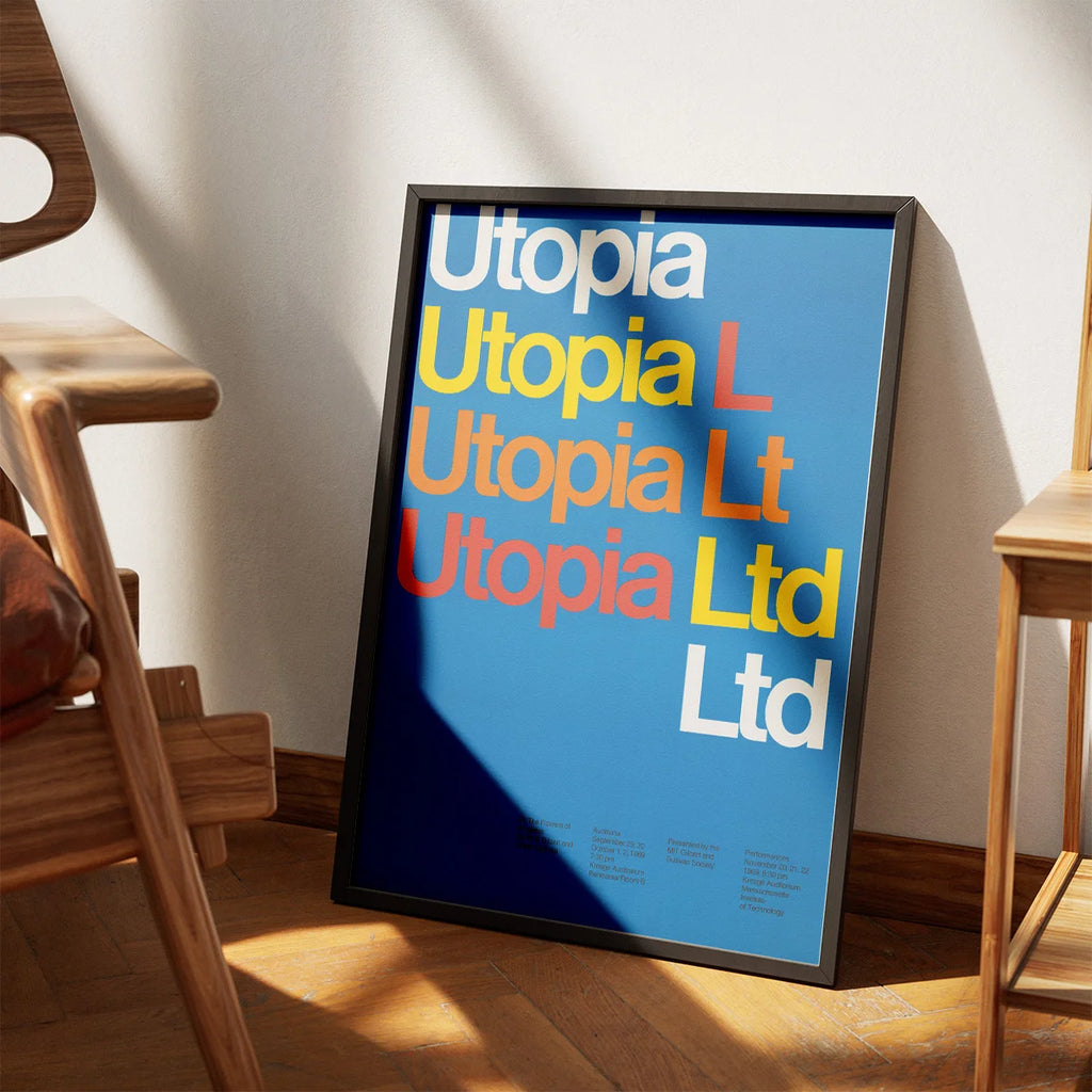 Utopia Ltd. 1969 - Vintage plakat af Dietmar Winkler – billede 3