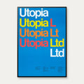 Utopia Ltd. 1969 - Vintage plakat af Dietmar Winkler – billede 1