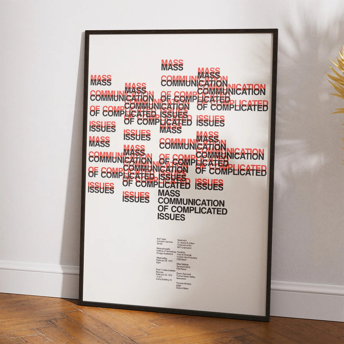 Mass Communication of Complicated Issues 1970 - Plakat af Dietmar Winkler – billede 2