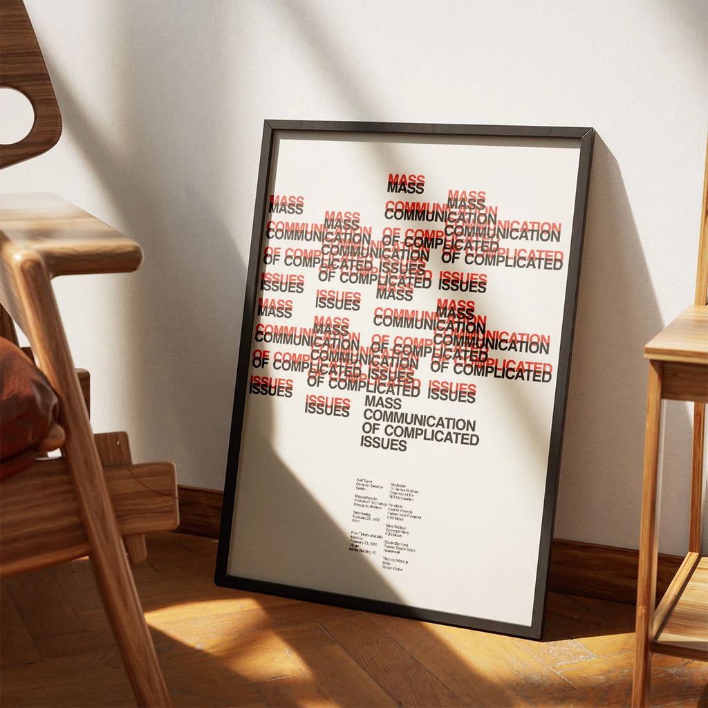 Mass Communication of Complicated Issues 1970 - Plakat af Dietmar Winkler – billede 3