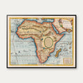 Afrika 1689 - Historisk kort af Coronelli - 85×65 cm – billede 1