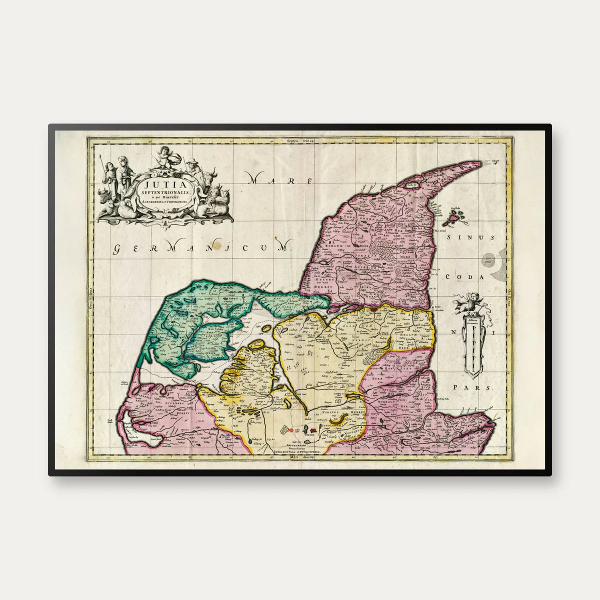 Aalborg og Viborg Stifter 1690 - Plakat – billede 1