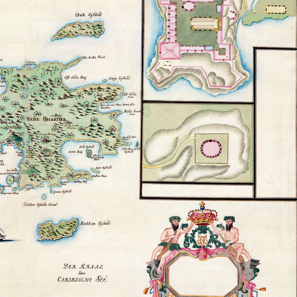 St. Thomas 1772 - Historisk kort over Dansk Vestindien – billede 4