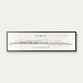 Aarhus Østbanestation 1896 - Historisk DSB kort - 70×20 cm – billede 1