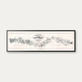Sjællandske Jernbane København - Korsør 1850-1860 - Historisk jernbanekort - 80×25 cm – billede 1