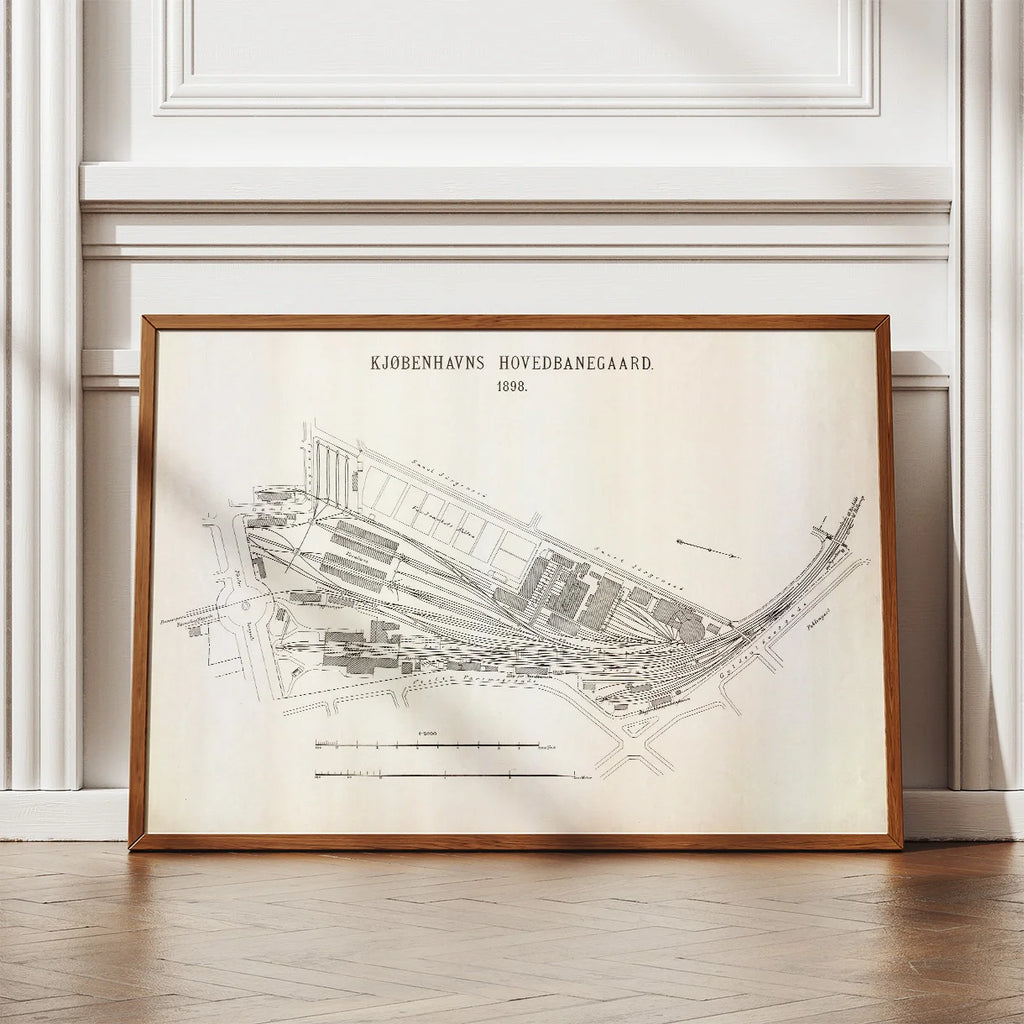 Københavns Hovedbanegård 1898 - Historisk grundplan – billede 2