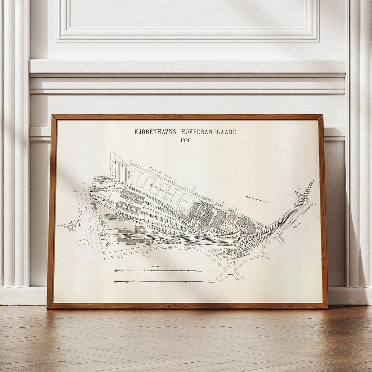 Københavns Hovedbanegård 1898 - Historisk grundplan – billede 2