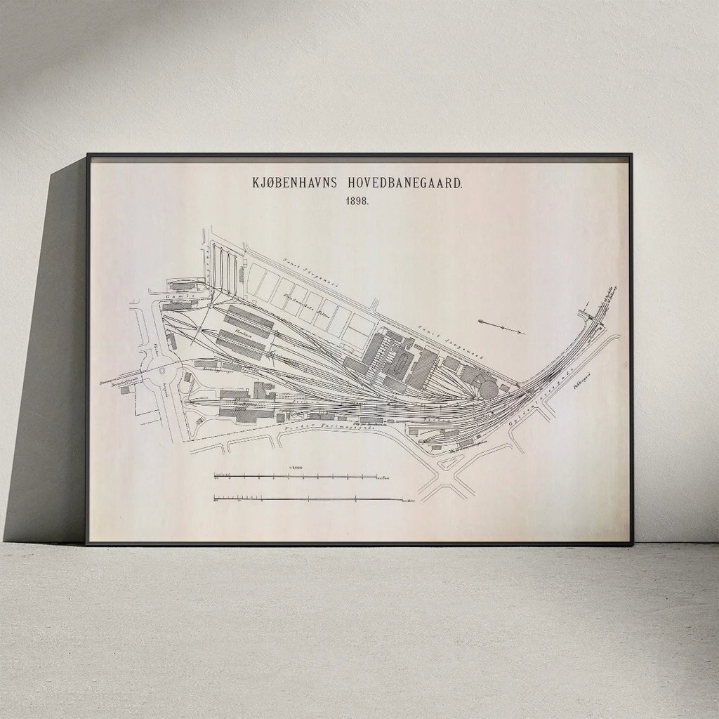 Københavns Hovedbanegård 1898 - Historisk grundplan – billede 3