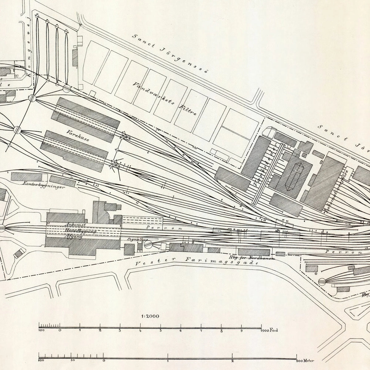 Københavns Hovedbanegård 1898 - Historisk grundplan – billede 4