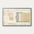 Central Personbanegård ved København 1892 - Historisk jernbaneplan - 80×50 cm – billede 1